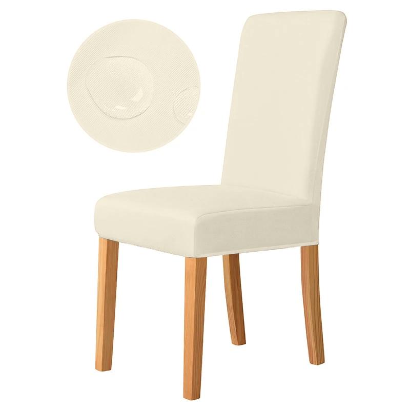 

Waterproof Fabric Multi-Color Chair Cover Spandex Elastic Soft Chair Slipcover Seat Case For Kitchen Dining Room Free shipping 1 piece