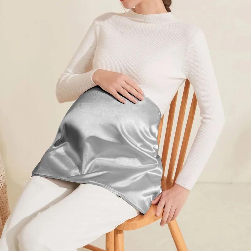 

30x50 см антирадиационная одежда топы для беременных 5G EMF WiFi RFID защита беременность туника серебряный тканевый щит майка фартук подарок 30x50cm серый