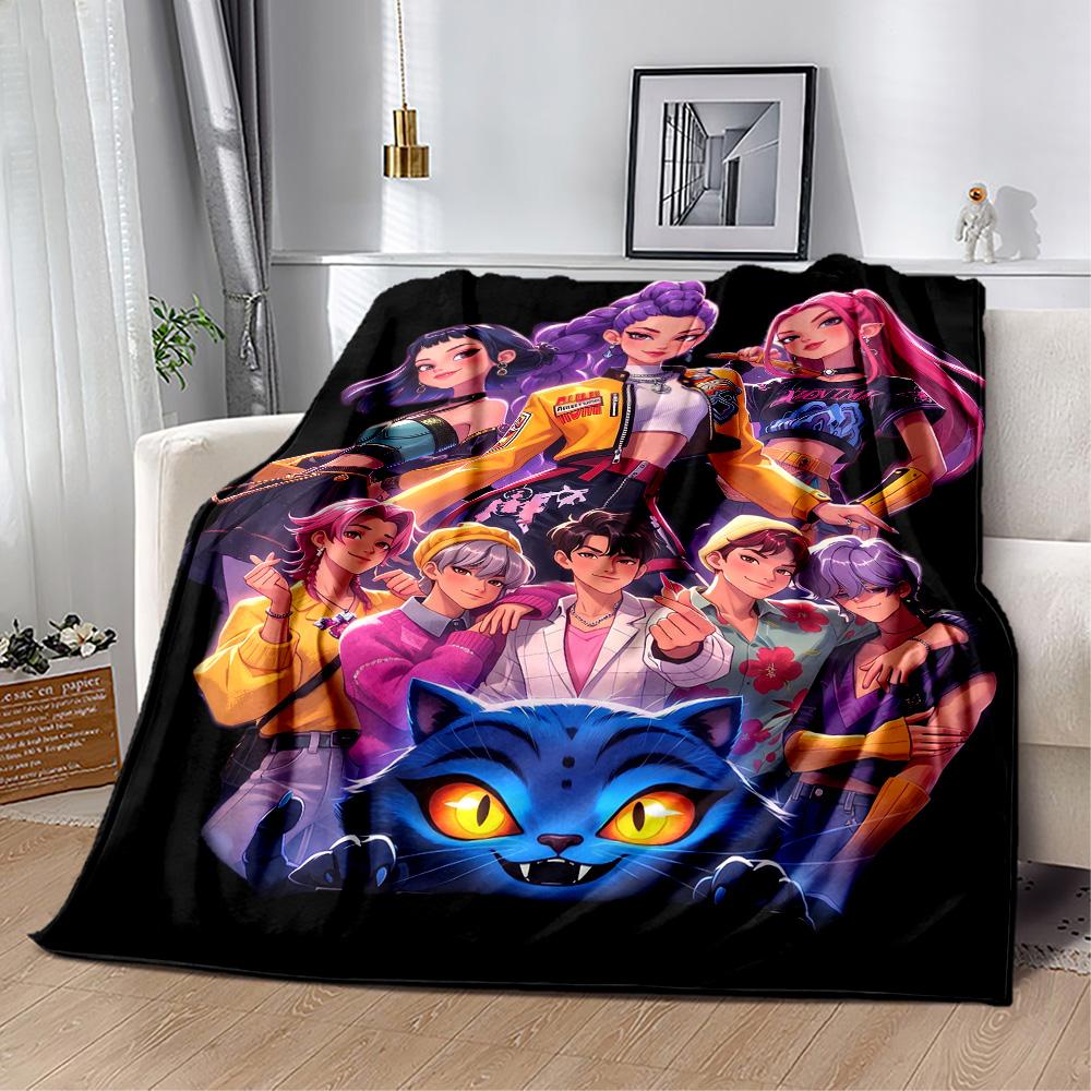 Huntrix: Future Heroes Unite Blanket Ultra-Soft Suitable for Bedding Couch Office Chair for All Seasons Warmthful Decor