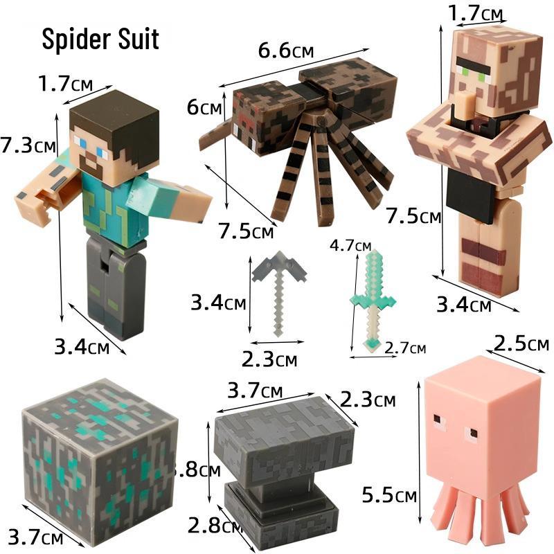 My World Cake Decoration: Steve Figurine for Kids' Birthday Baking & Dress-up