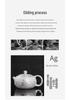 Year of the Dragon Sterling Silver 999 Teapot: Pure Handmade High-End Gongfu Tea Set Souvenir