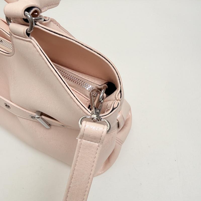 Leather Tote Bag with Belt Detail Elegant Design Women Shoulder Bag for Daily Use