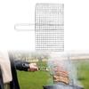 Barbecue Grill Basket Rack Portable Fish Grilling Clamp Vegetable BBQ for Kabob