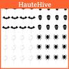 Party Cake Halloween Flags Set With Paper Bat Spider Figures Festive Decoration
