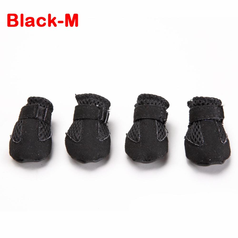 4pcs/set Soft-soled Dog Shoes Mesh Pet Sandals New Poodle Dog Shoes for Small Dogs Puppies