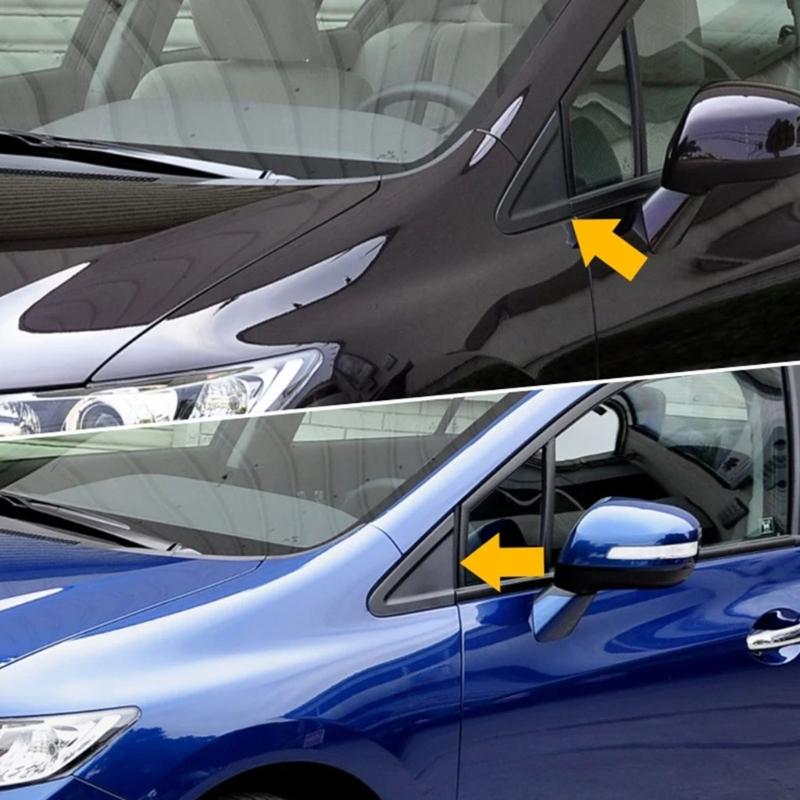 Car Window Triangle Trim Panel Window Corner Cover Right 75490-TR0-A01 Left 75495-TR3-A01 Easy to Use for  Automotives