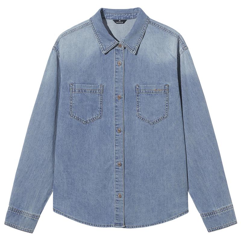 Hotwind Women's Long-Sleeve Denim Shirt