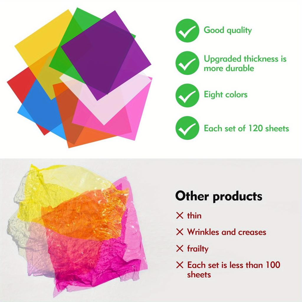 200 buc Celofan Colorat Transparent Ambalaj Cadou DIY Arte și Meșteșuguri Cadou Ambalaj Bomboane