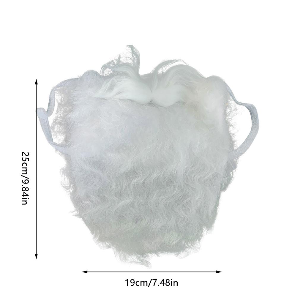Beard Mouth Cover Christmas Decorative Mouth Guard Cotton Polyester Cosplay Beard Ornament