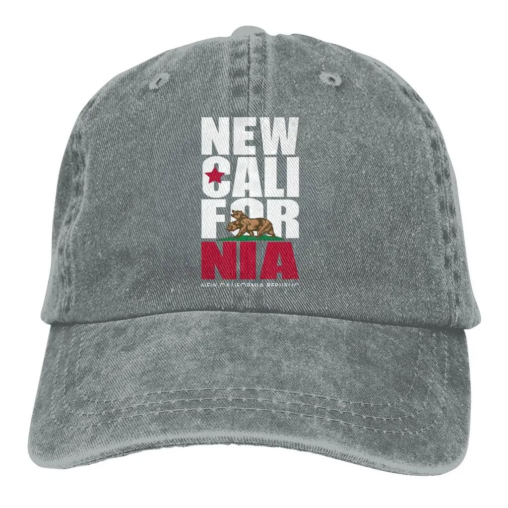 New Call For NIA New California Republic Washed Men's Baseball Cap Outdoor Trucker Snapback Caps Dad Hat Golf Hats