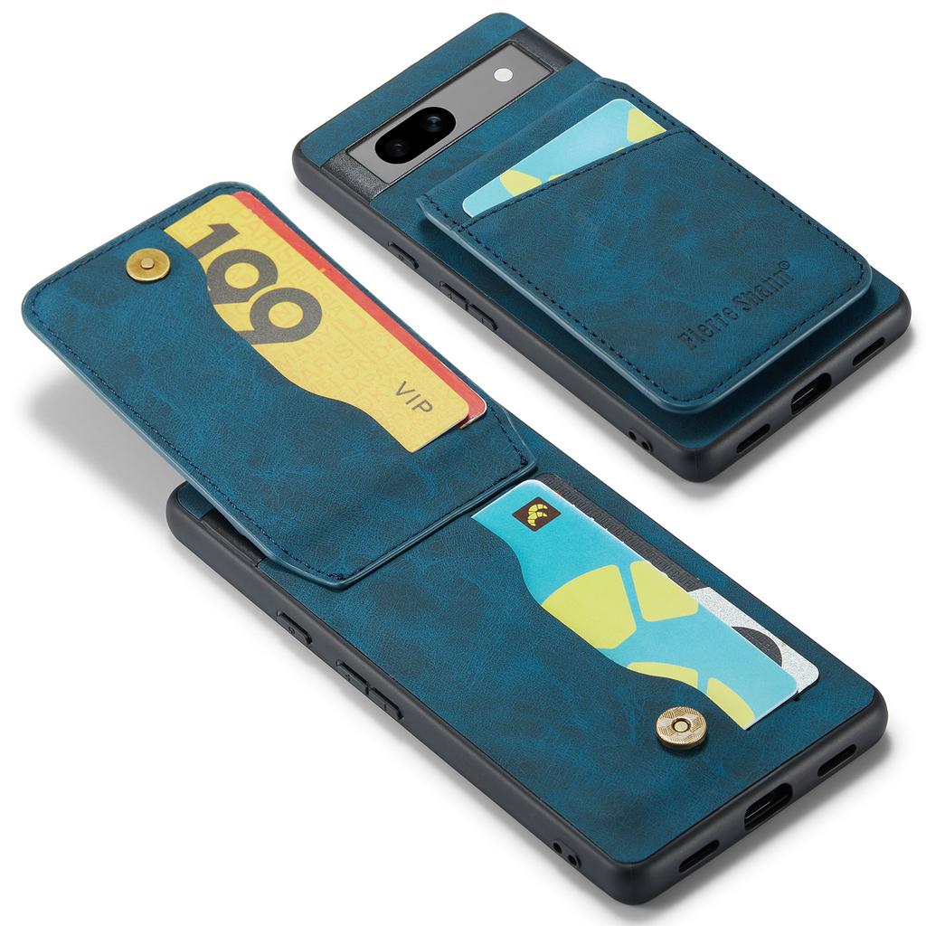 For Google Pixel 8a Cell Phone Case RFID Blocking Card Slots PU+TPU Cover