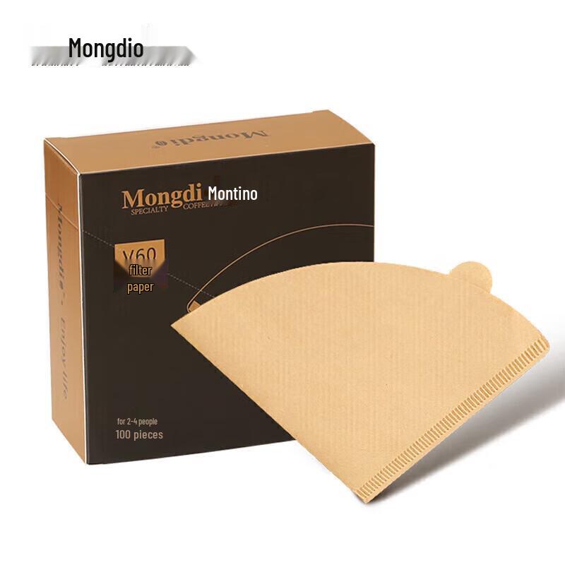 Mongdio Unbleached Virgin Wood Pulp Coffee Filter Papers