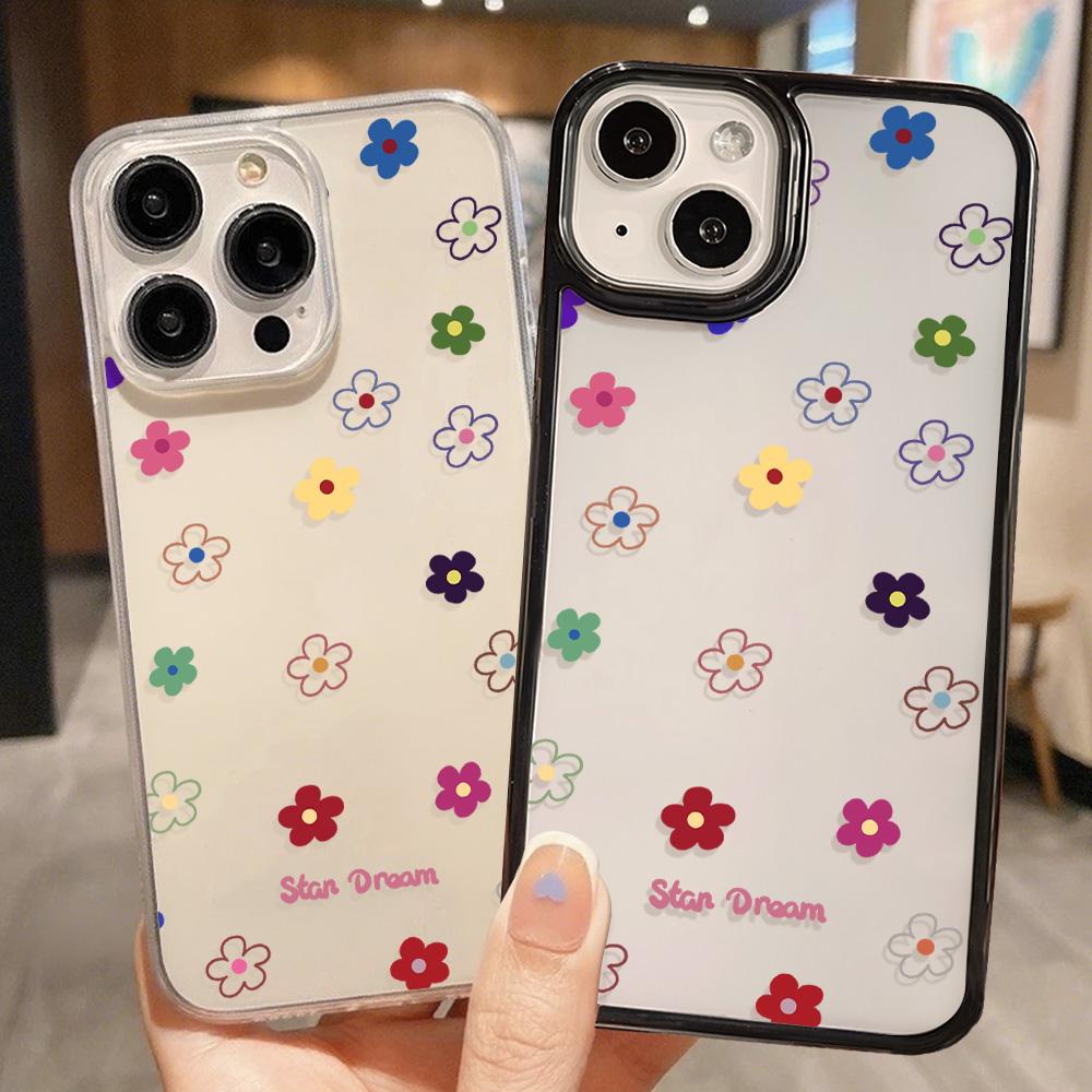 Acrylic Phone Case for iPhone 11 12 13 14 Pro 12 14 16 Pro Max for Samsung A16 A36 A56 S24 FE High-quality Painted Anti-fall Mobile Phone Case