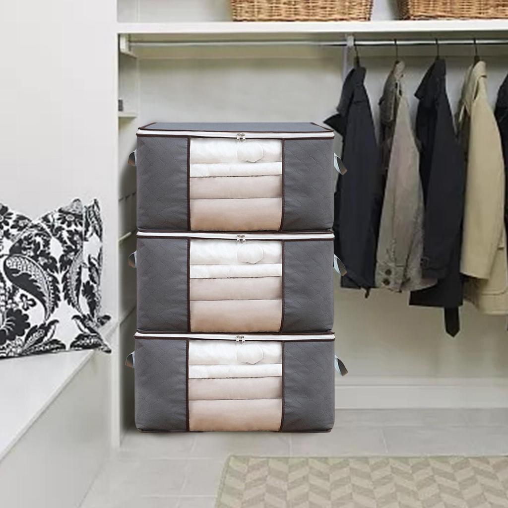Buy 3Pcs Storage BagsLarge Capacity Clothes Bag Organizer BoxClothes