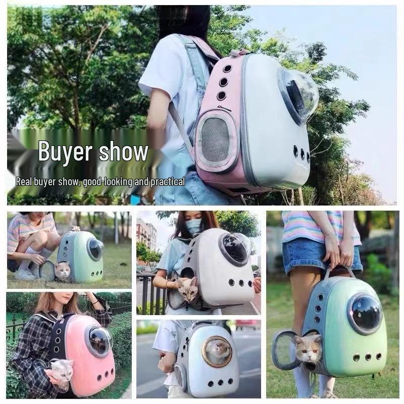 Portable Pet Backpack: Space Capsule for Cats & Dogs