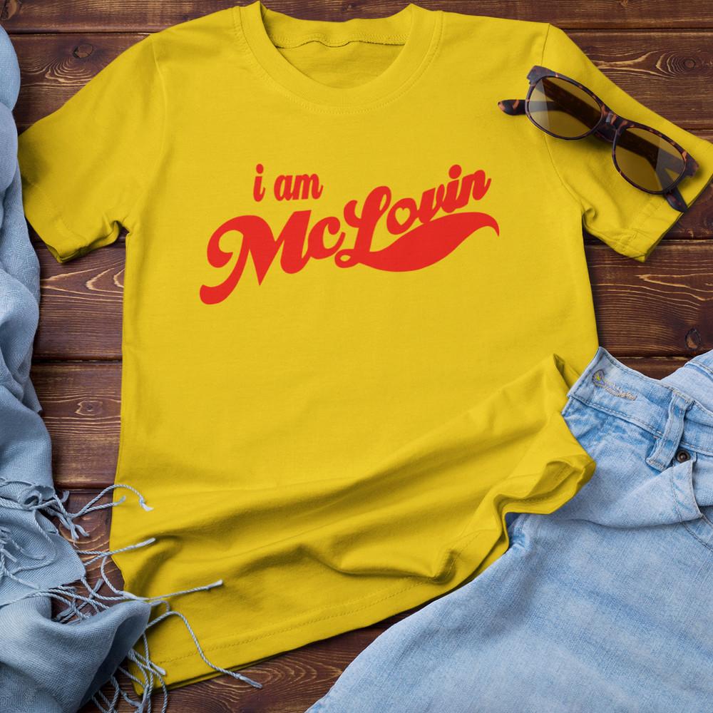 Я МАКЛАВИН ФУТБОЛКА (mc lovin суперbad фогель культовый фильм кино смешной подростковый друг) Футболка Unisex XXL