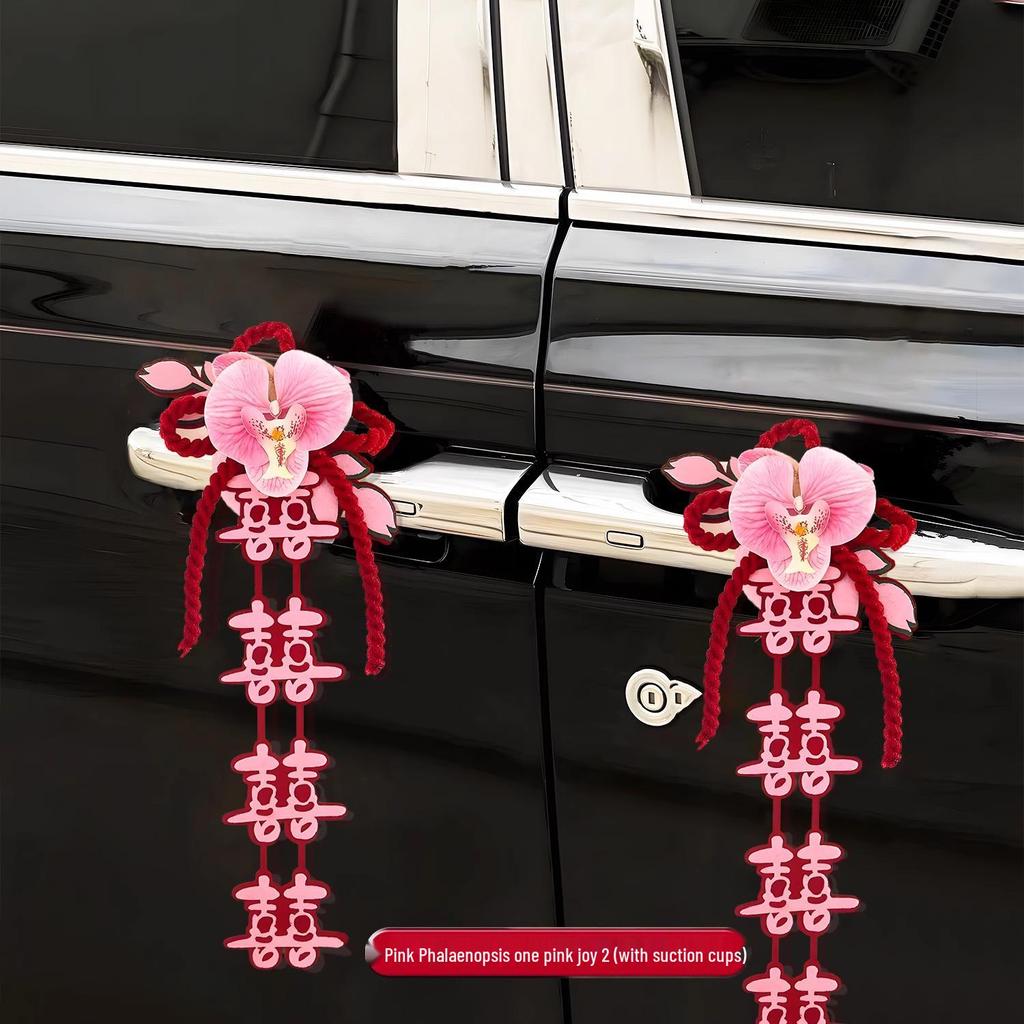 Wedding Car Decoration Floral Set for Handles and Dowry Car