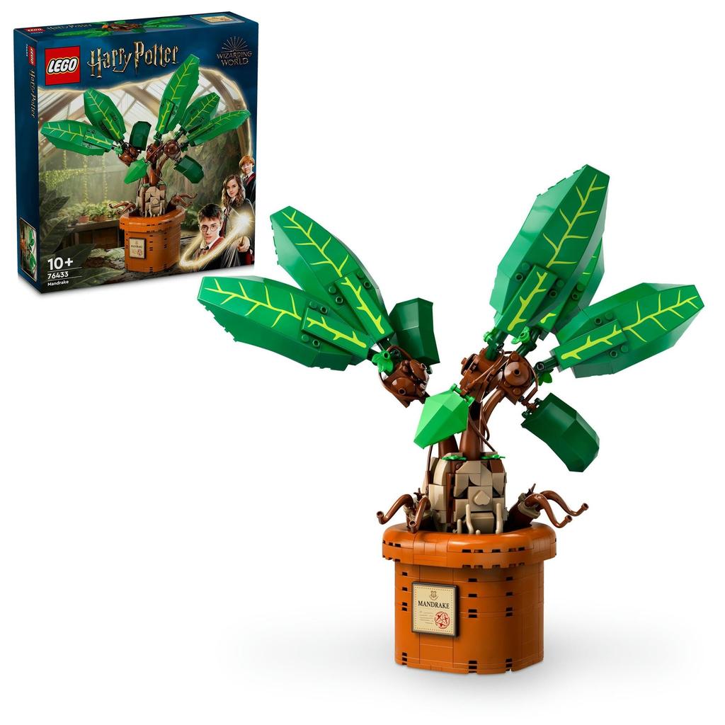 LEGO Harry Potter Mandragora 76433 - Stavebnice pro věk 10+, dárek pro děti a fanoušky