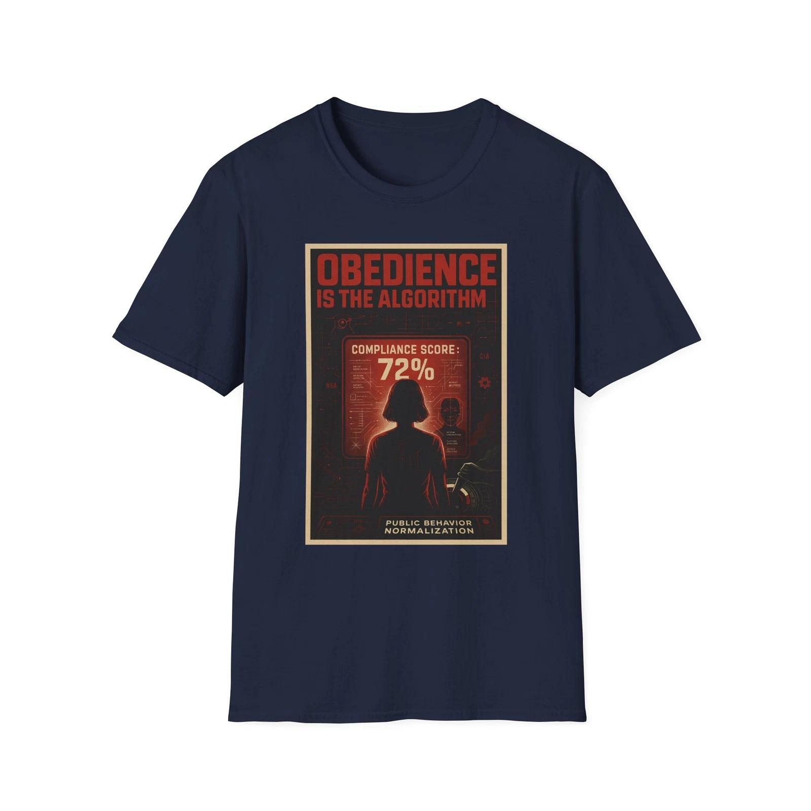 Obedience Is The Algorithm Shirt, American Patriotic Tee, Anti-Marxist Tee, USA S