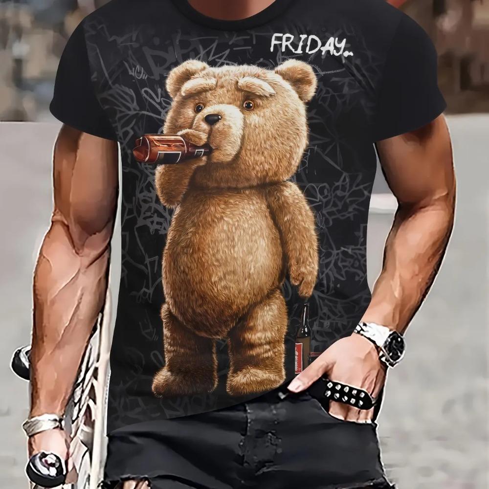 

Funny Panda 3D Print Men Women Casual T-Shirt Summer Harajuku Animal Graphic Tees Girl Boy Casual Fashion Short Sleeve Clothes M