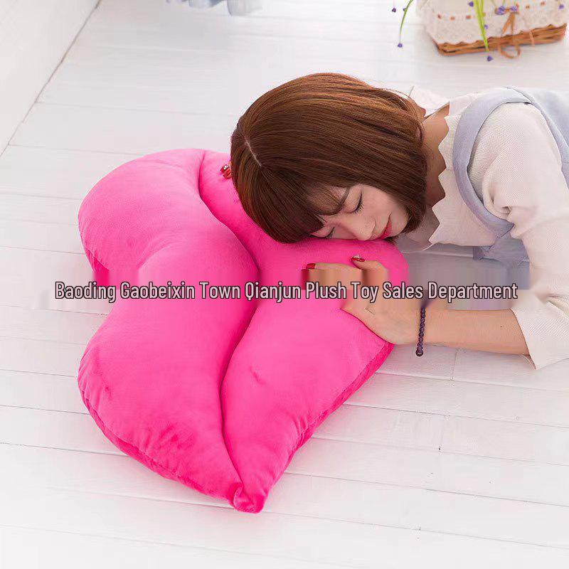 Cuscino Decorativo Labbra Rosse Sexy: Peluche Carino, Creativo e Originale per Regalo di San Valentino