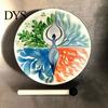 Pure Sound Drum Shaman 10 Zoll Handgefertigt Hand mit Stock Baum Walnuss des Lebens Heilungsinstrument für Spirituelle Musik Reflexion Meditation
