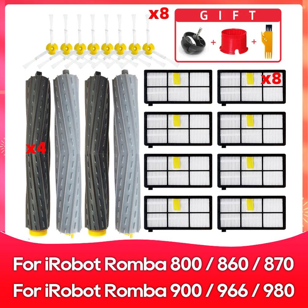 Fit For ( iRobot Romba 800, 860, 865, 866, 870, 871, 880, 885, 886, 890, 898, 900, 966, 980, 990 ) Brush Filter Part Accessory
