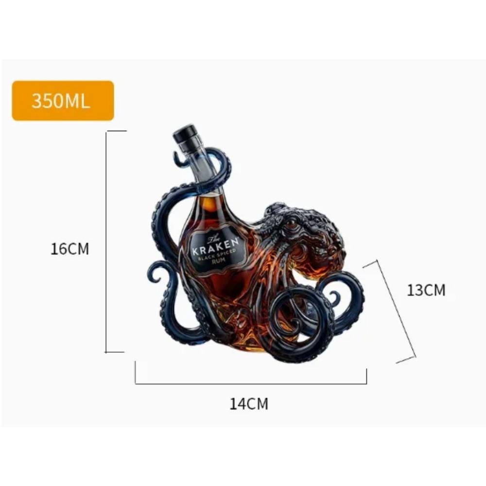 Glasflasche Meeresungeheuer Oktopus Rum Weinflasche Dekoration Bar Weinliebhaber Kunstsammlung Dekoration Karaffe Wein