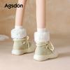 White Snow Boots New Winter Plush Thickened Fluffy Cotton Shoes Cute Martin Boots