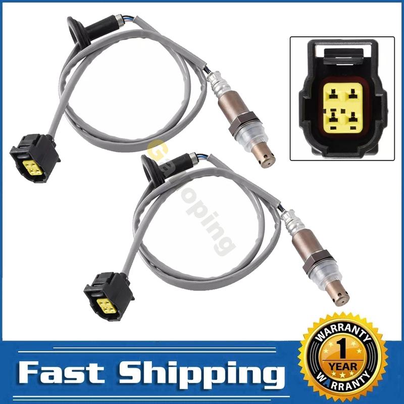 2pcs Upstream Downstream Oxygen O2 Sensor 1 2 For 2008 2009 2010 Mitsubishi Outlander 2.4L L4 4 Wires Lambda Front Rear 1588A144