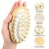 Anti Cellulite Massage Brush Men Women Bath Shower Full Body Wooden Rubber Particles Massager Spa Comb Beauty Slimming