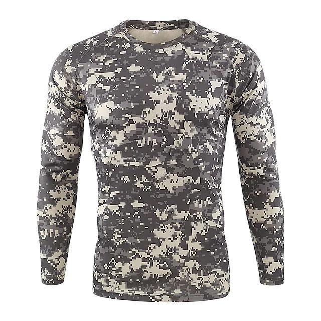 2025 Men's European and American Digital Retro 3D Printing Casual Long-sleeved Crew Neck T-shirt Sports Jumper Sweater