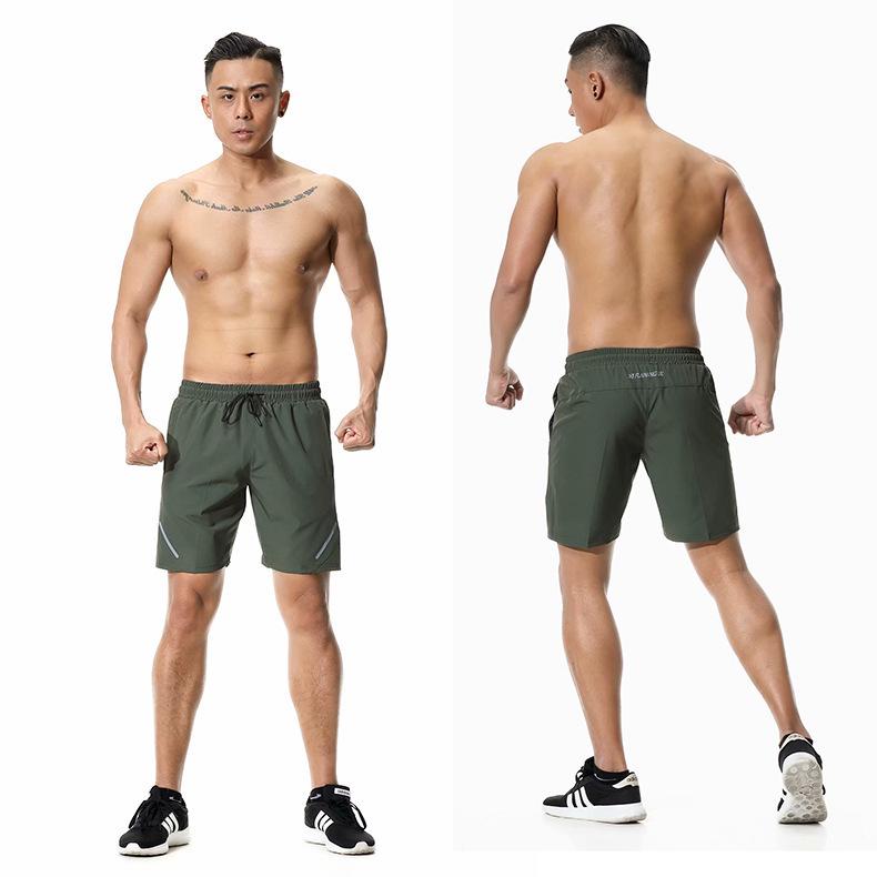 Men's Outdoor Quick-Dry Lightweight Running Shorts with Reflective Strips