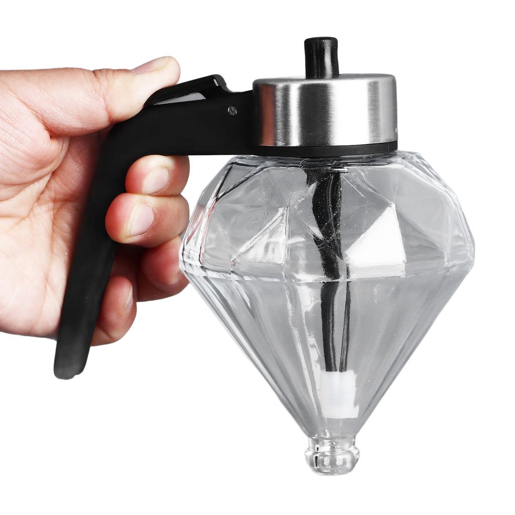 Honey Syrup Dispenser with Stand Multipurpose Honey Jar Clear Glass Honey Container with Dipper