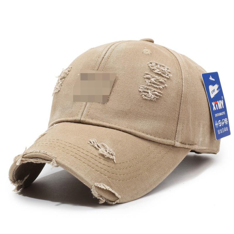 Distressed Baseball Cap Women Unisex Trendy Embroidered Letter Sun Visor Dad Hat