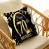 18 21 30 40 50 60 70 80 90th Anniversary Party Cushion Cover Car Throw Pillow Case For Sofa Car Christmas Gift