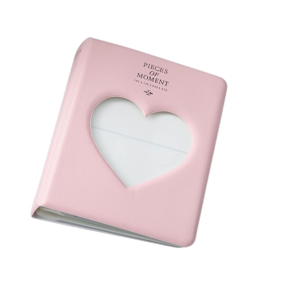 

Фотоальбом большой вместимости для 64 фотографий Стильный раскладной Подарок на день рождения Подарок на годовщину ПУ кожа Для Fujifilm FUJIFILM Cheki Альбом розовый