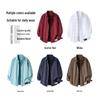 Men's Linen Blend Long-Sleeve Casual Shirt