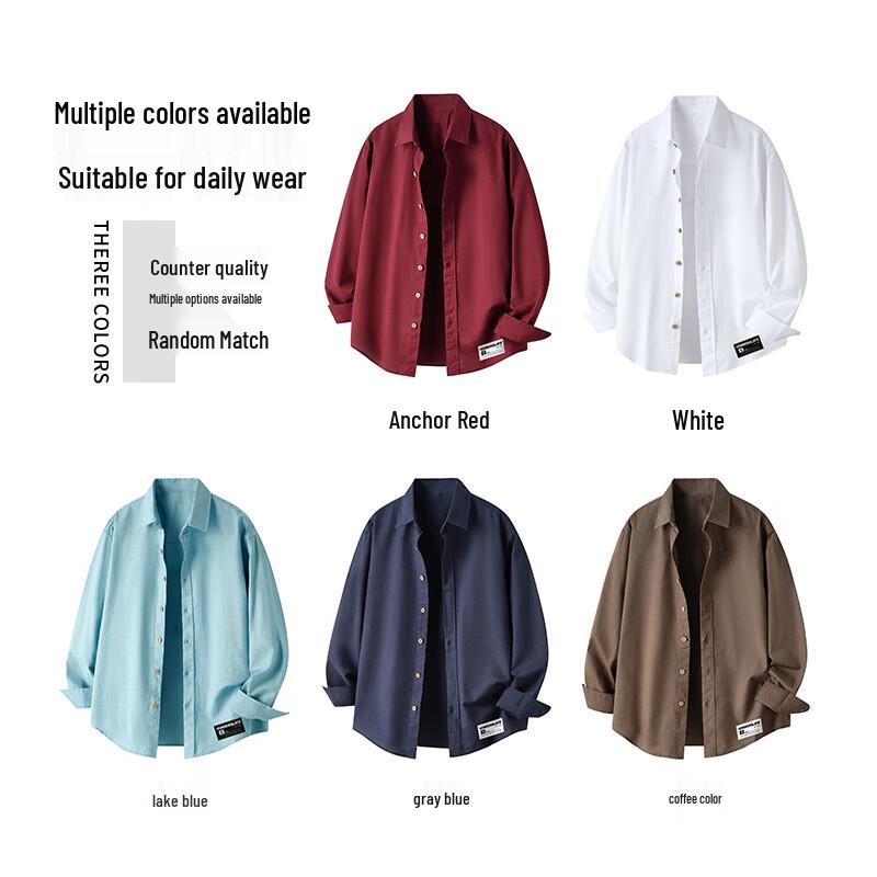 Men's Linen Blend Long-Sleeve Casual Shirt