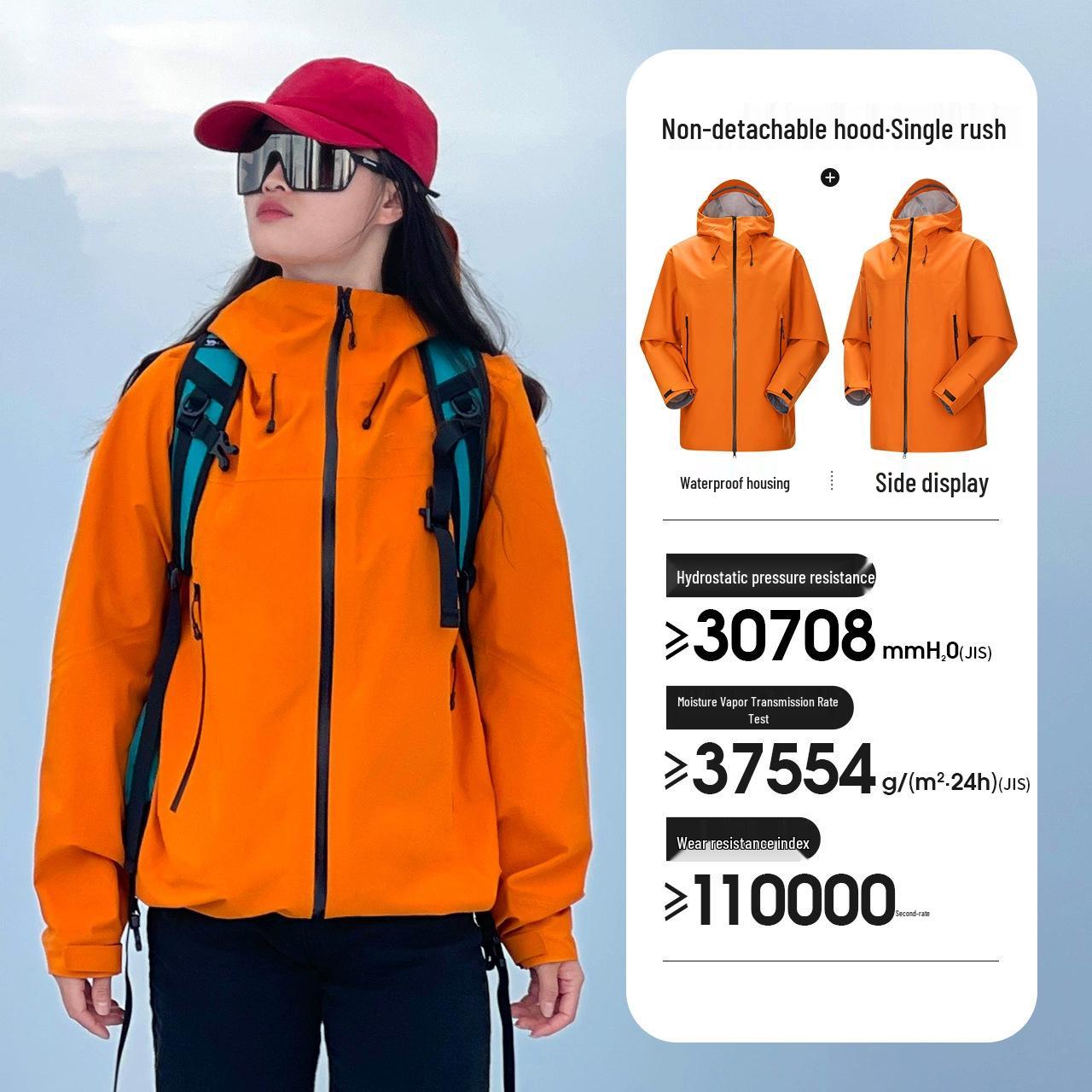

Bird-Style GBT32614 Hardshell Storm Jacket: Men s and Women s Rainproof, Windproof, Breathable Climbing Coat S синий