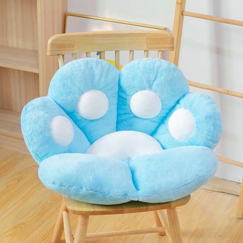 New Arrive 60-75CM Cat Bear Paw Plush Seat Cushion Indoor Floor Stuffed Sofa Colorful Animal Decor Pillow Grownups Gift