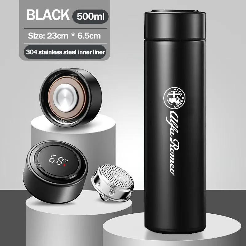 

Car Stickers For Alfa Romeo Car Logo Thermos Leakproof Cup Portable Bottle Auto Accessories For Alfa Romeo 4C 159 166 Spider Giu