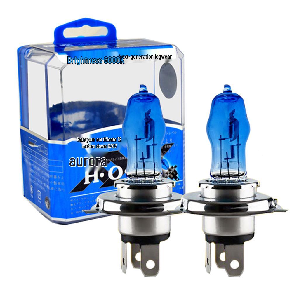 Super White Halogen Car Headlight Bulb 12V, 100W, Quartz H4 9006 H11 Xenon HOD Lamp