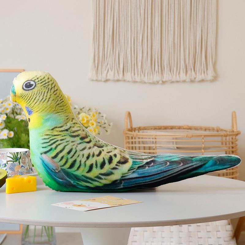 Simulation 3D Vogelkissen Gans Huhn Hahn Henne Ente Taube Papagei Fasan Mandarinente Kissenkissen Heim Sofa Dekor