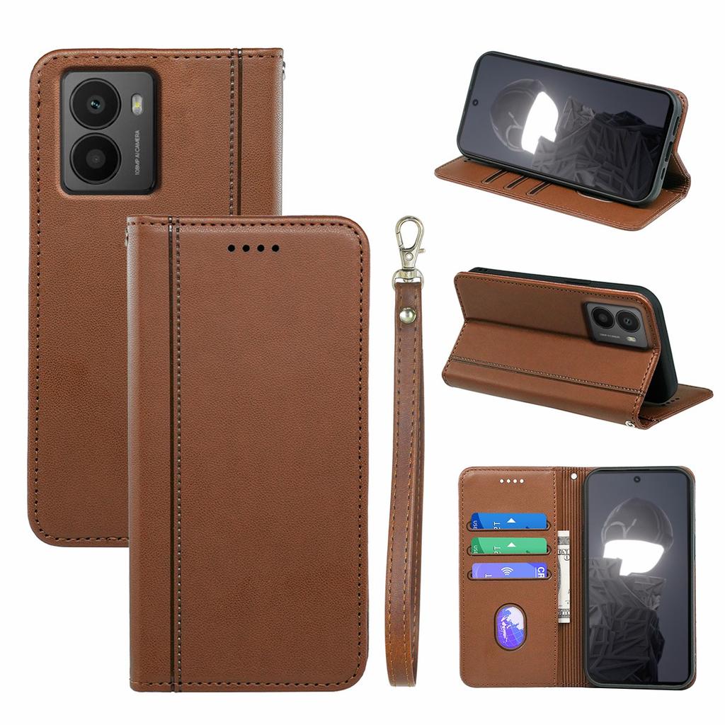 HX01 For HMD Fusion 5G Wallet Case Magnetic Closing PU Leather Phone Cover