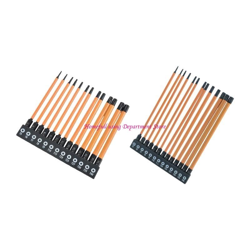 13Pcs Impact Head Allen Wrenches Drill Bit Set Steel Bit Set Screwdriver