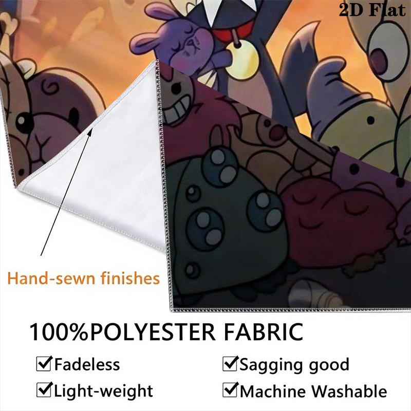Cartoon Owls and Monsters Pattern Home Decor Tapestry, Wall Hanging, Decorative RV Wall Cloth.ZGT0914245