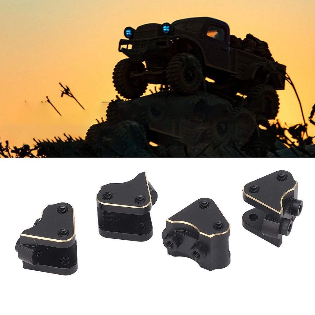 4pcs RC Crawler Link Mount Black Coating Increase Front Rear Axle Weights Brass Axle Link Rod Mount 