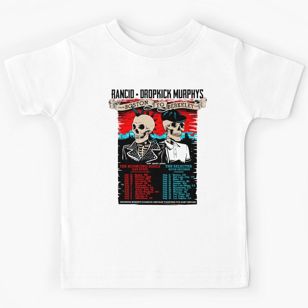 Rancid & Dropkick Murphys Boston to Berkeley Tour Kids T-Shirt 160