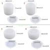 24TE Holder Resin Molds Round Silicone Cup Mold Resin Casting Mould for Crafting DIY Dining Table Centerpieces Decors